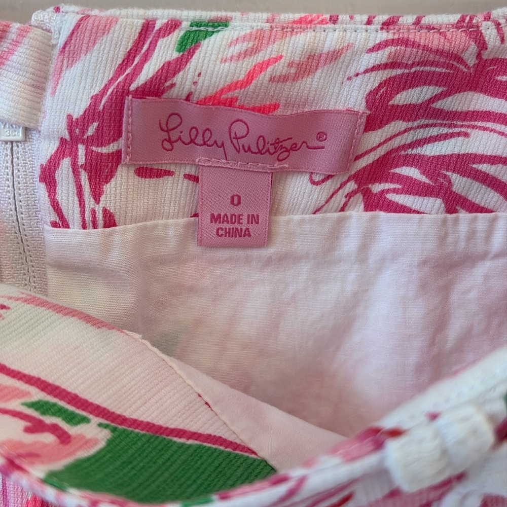 Lilly Pulitzer pink flamingo skort - Picture 3 of 3